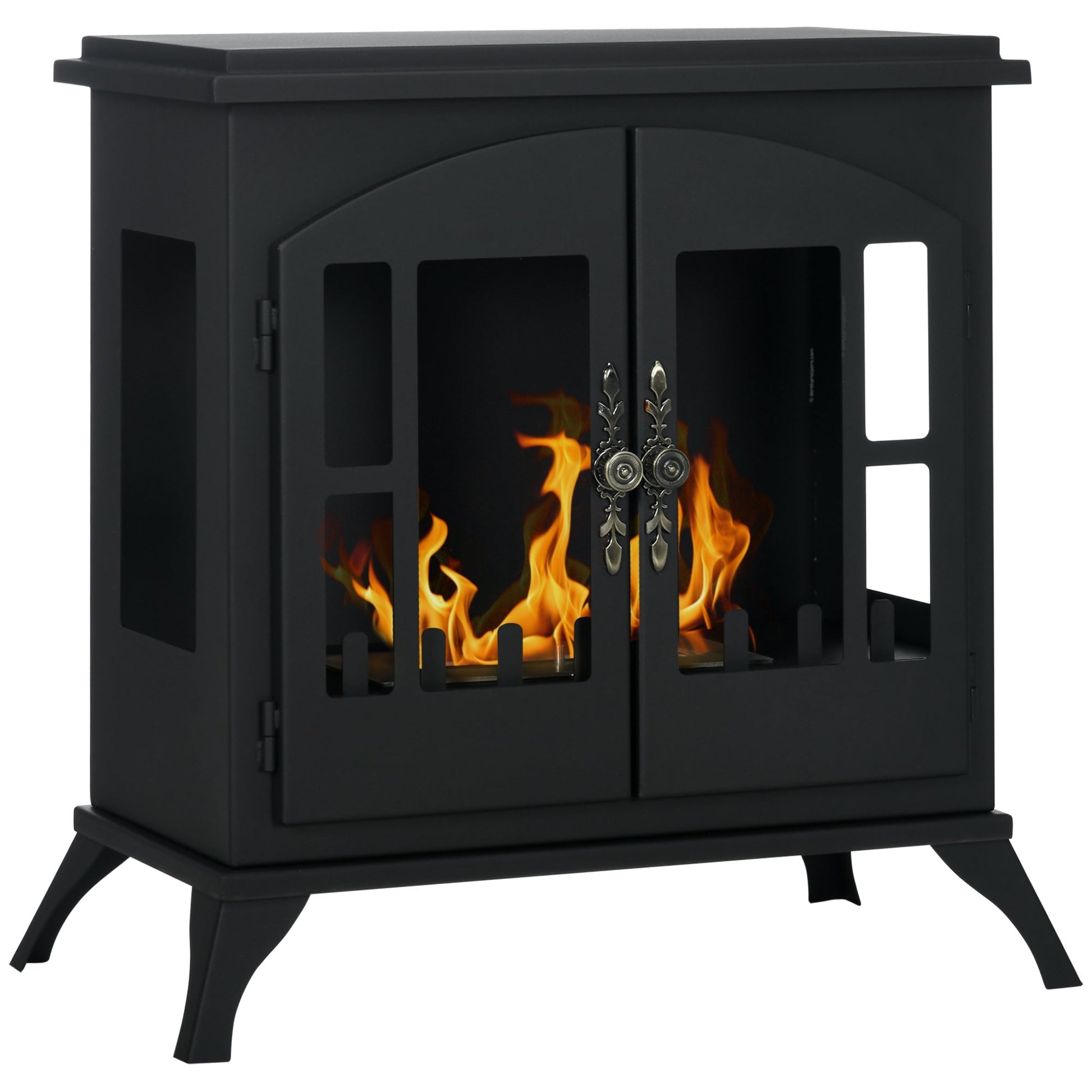 Lareira de Bioetanol "Coimbra" – 55x31x55 cm – Preto – Design Moderno - A minha loja