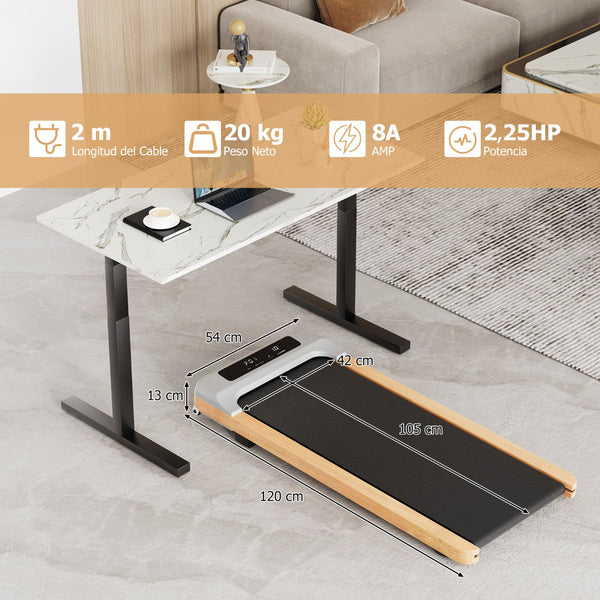 Passadeira de Andar Portátil Lousada com 15 Programas e Comando – 120x54x13 cm – Cinzenta – 2,25 CV para Casa ou Escritório