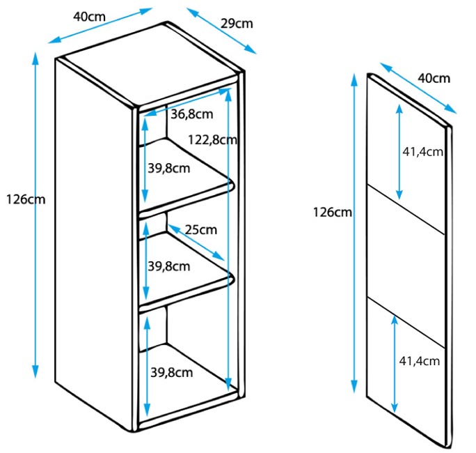 Conjunto de Sala Azeitão – 1,6 m – Modular em Branco com Móvel TV, Vitrine e Estantes – Design Moderno