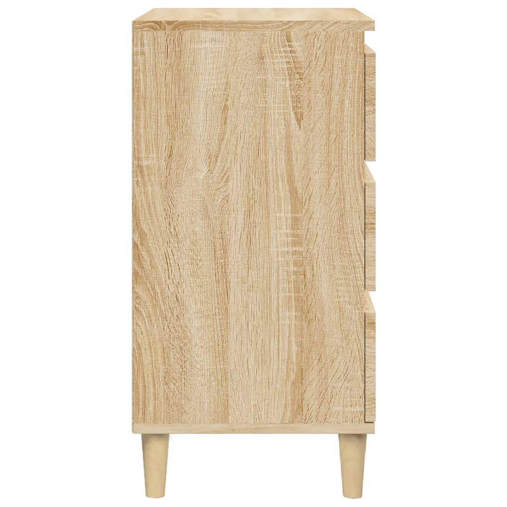 Mesa de cabeceira 40x35x70 cm derivados madeira carvalho sonoma - A minha loja