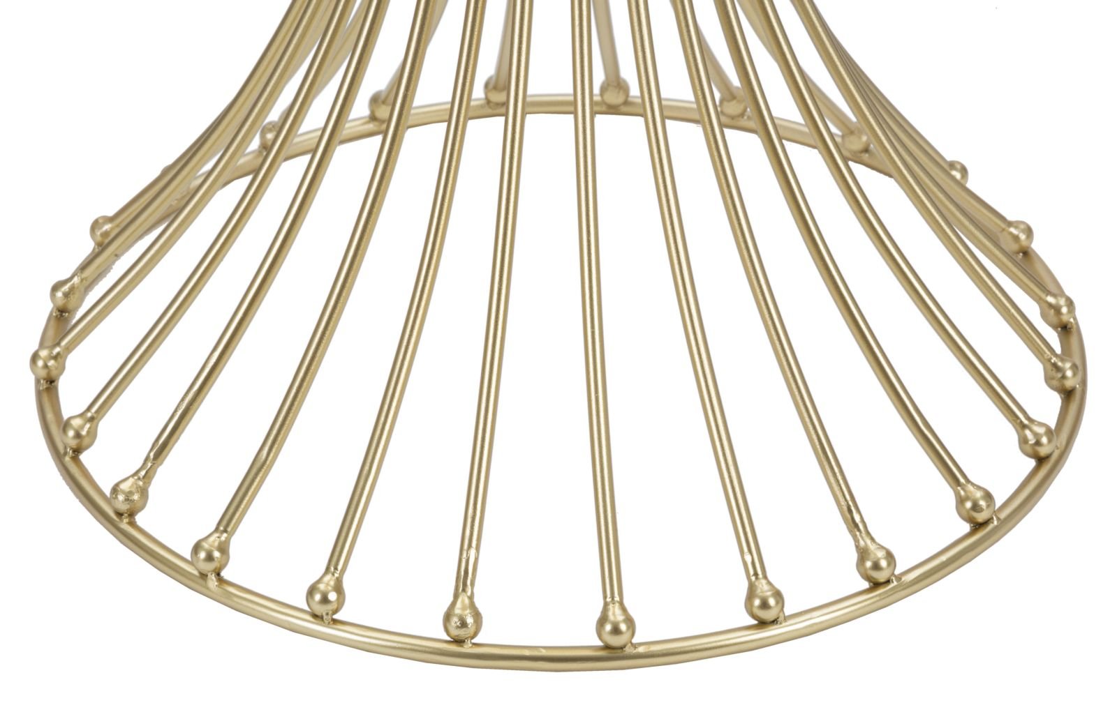 Mesa de Centro Centur Redonda – Ø50x103 cm – Dourado e Vidro Fumê - A minha loja