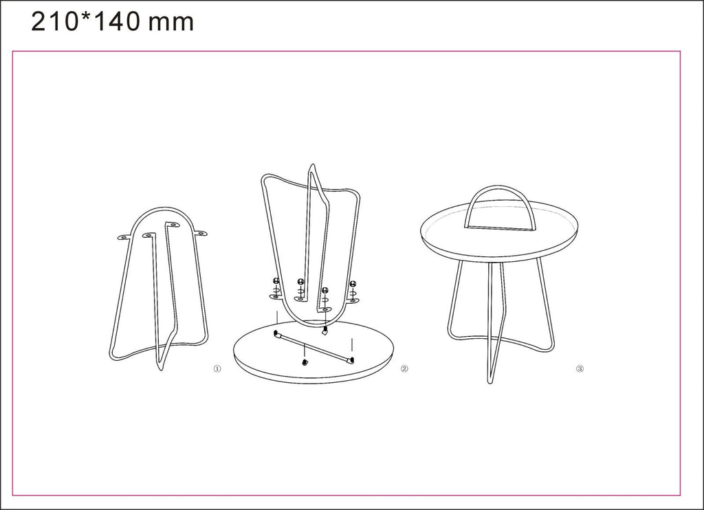 Mesa de Centro Greent - Metal Verde com Pernas Douradas - Ø 45 cm x 59 cm - A minha loja