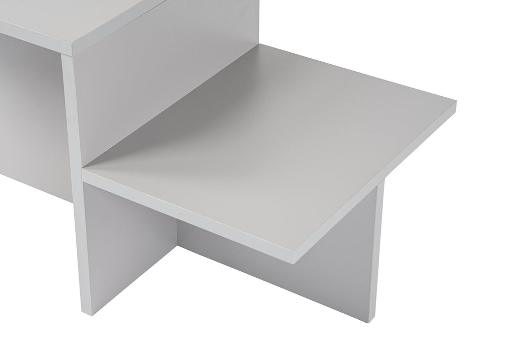 Mesa de Centro "Harmony" – Cinzento, 90x45x40 cm, Design Rústico Moderno - A minha loja