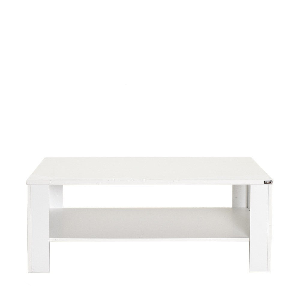 Mesa de Centro "Luz" - Branco Diamante - 110x42x65cm - Design Moderno - A minha loja