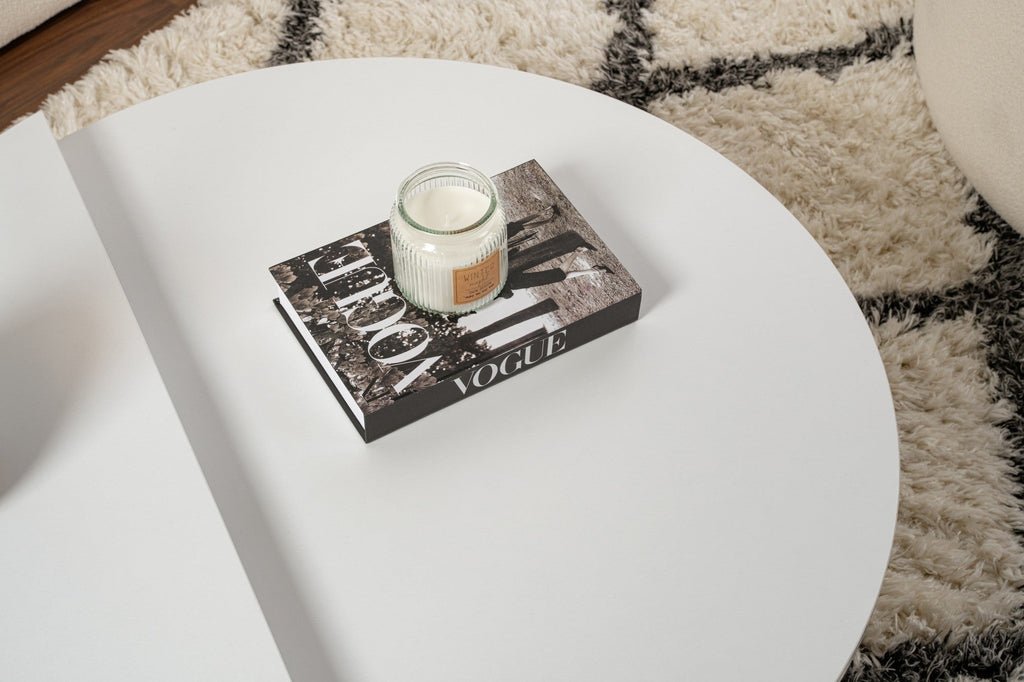Mesa de Centro "Orion" – Branco, Conjunto Modular, 90x60x30 cm, Design Sofisticado - A minha loja