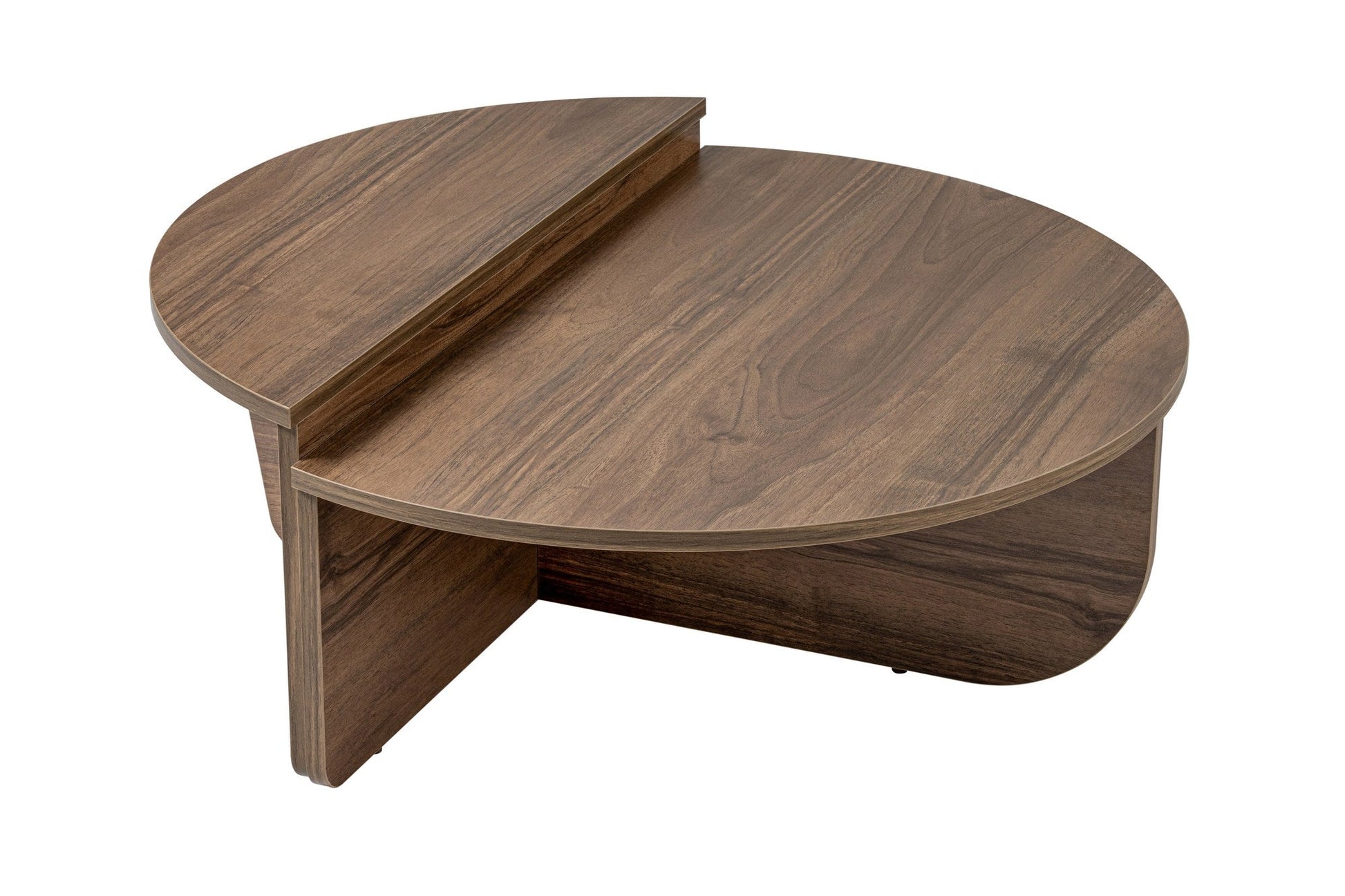 Mesa de Centro "Orion" – Nogueira, Conjunto Modular, 90x60x30 cm, Design Sofisticado - A minha loja