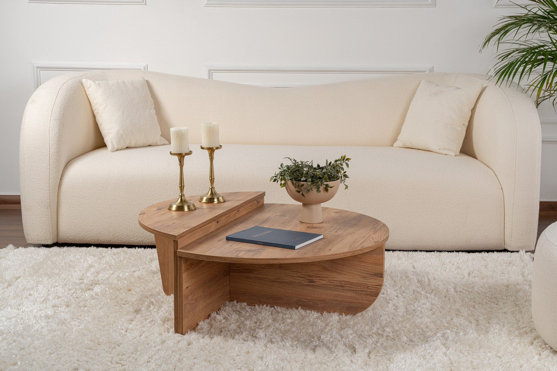 Mesa de Centro "Orion" – Pinho Atlantico, Conjunto Modular, 90x60x30 cm, Design Sofisticado - A minha loja