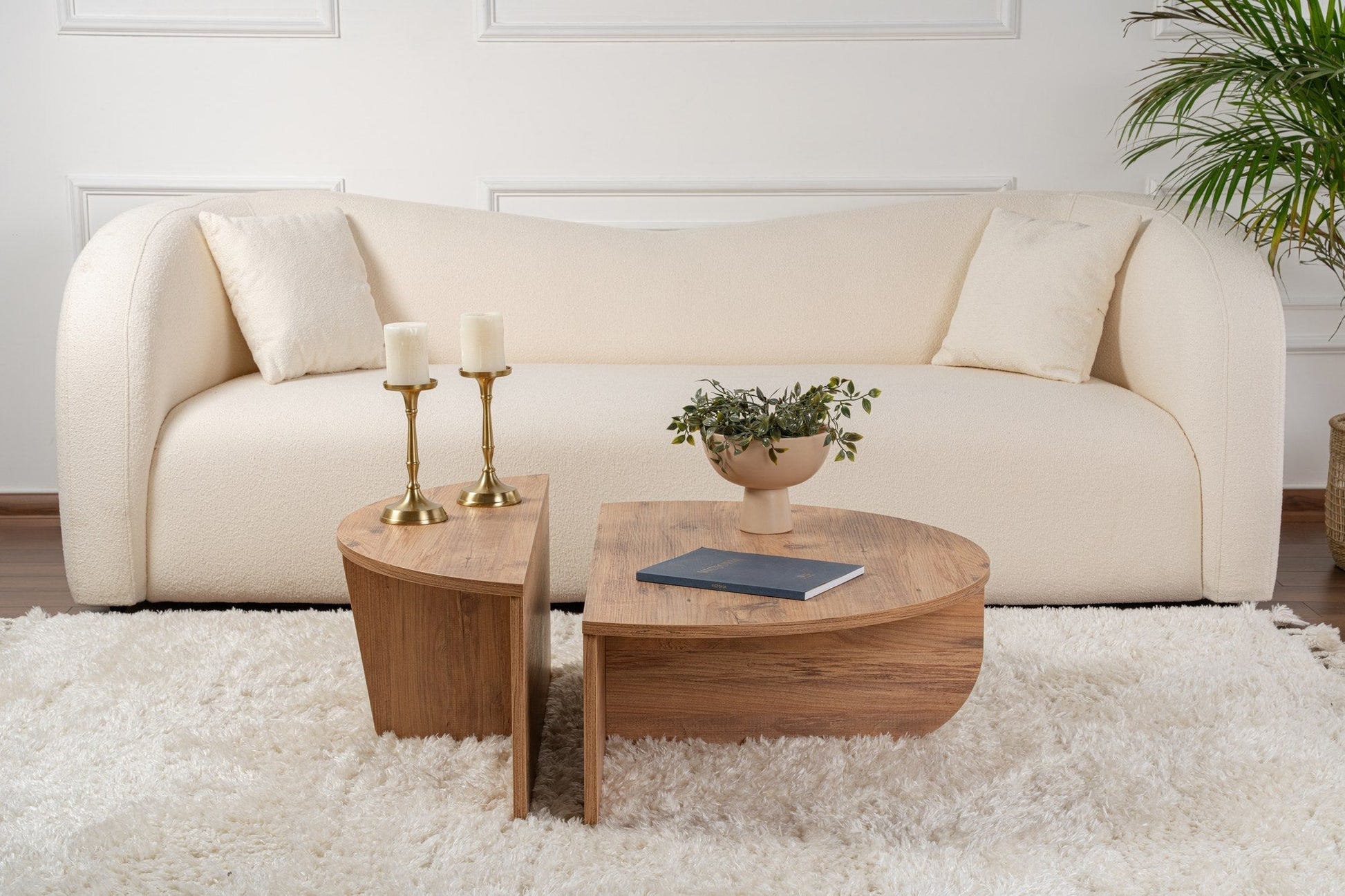 Mesa de Centro "Orion" – Pinho Atlantico, Conjunto Modular, 90x60x30 cm, Design Sofisticado - A minha loja