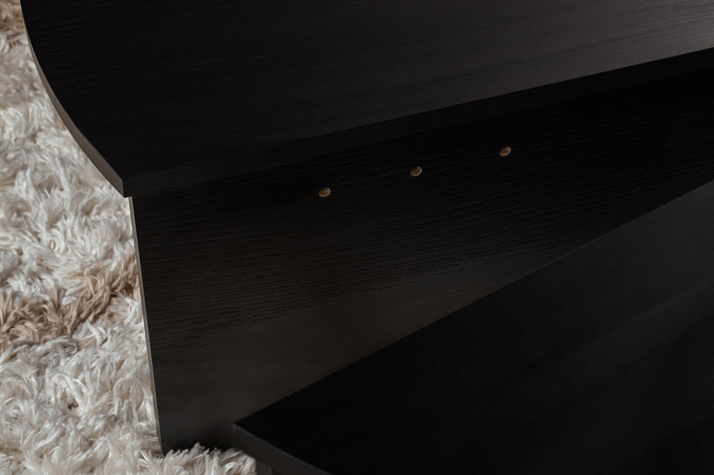 Mesa de Centro "Orion" – Preto, Conjunto Modular, 90x60x30 cm, Design Sofisticado - A minha loja