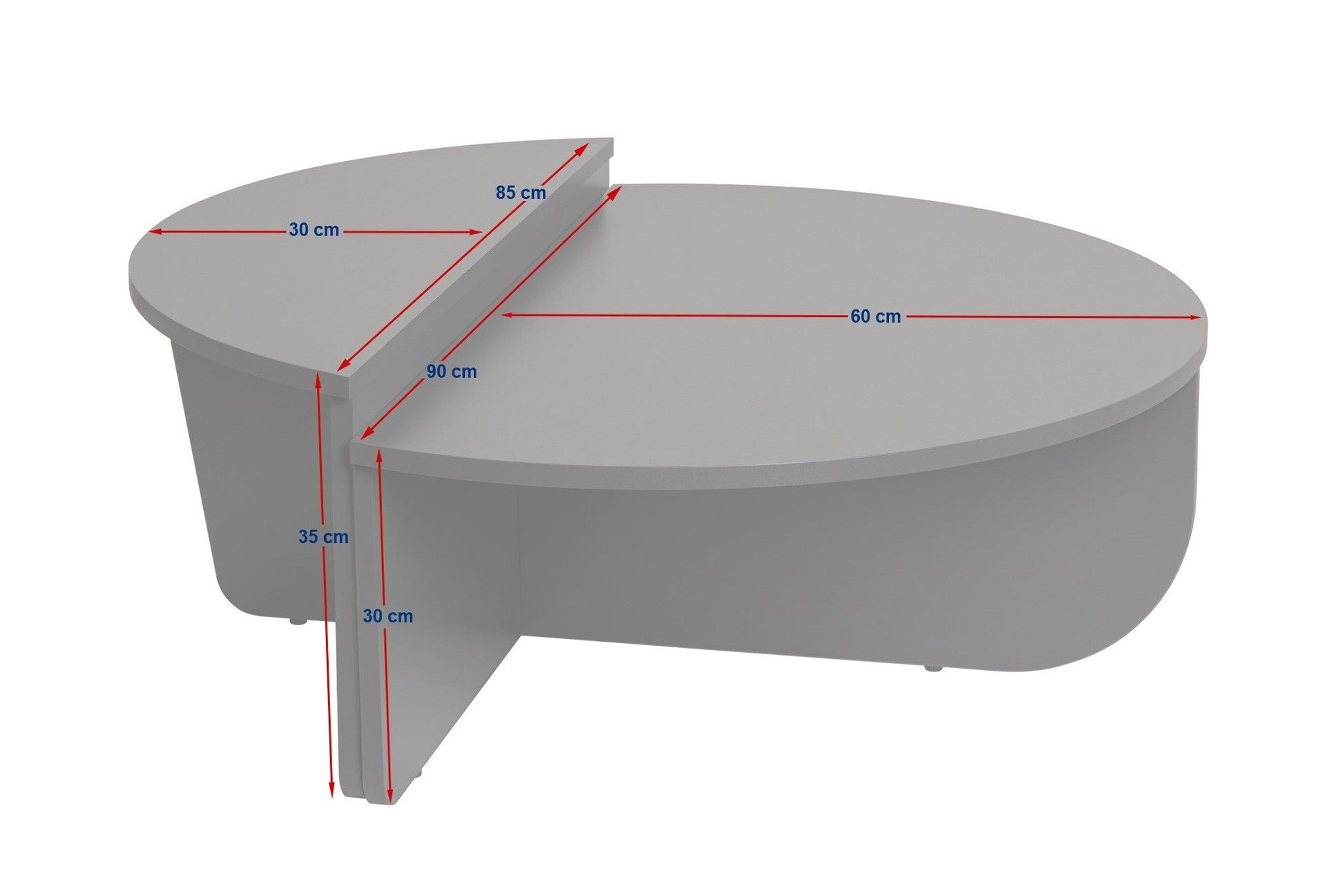 Mesa de Centro "Orion" – Travertine, Conjunto Modular, 90x60x30 cm, Design Sofisticado - A minha loja