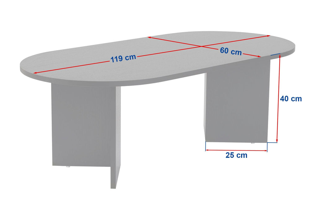 Mesa de Centro "Sable" – Carvalho Saphire , 105x65x40 cm, Design Acolhedor - A minha loja