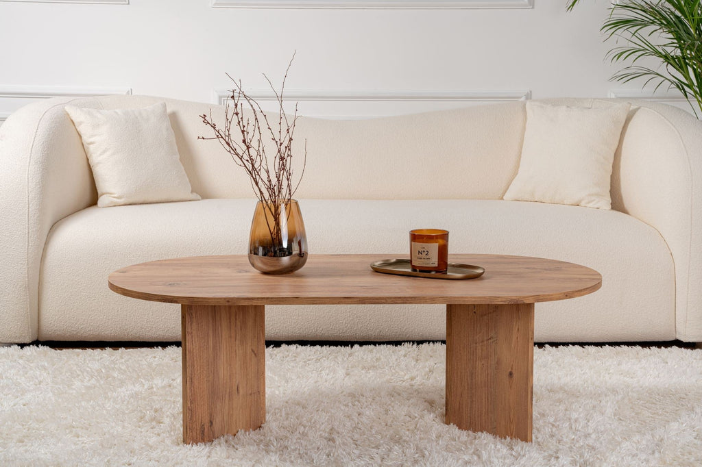 Mesa de Centro "Sable" – Pinho Atlântico, 105x65x40 cm, Design Acolhedor - A minha loja