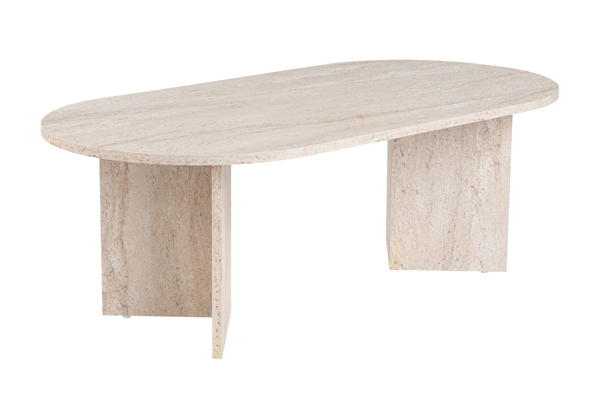 Mesa de Centro "Sable" – Travertine , 105x65x40 cm, Design Acolhedor - A minha loja