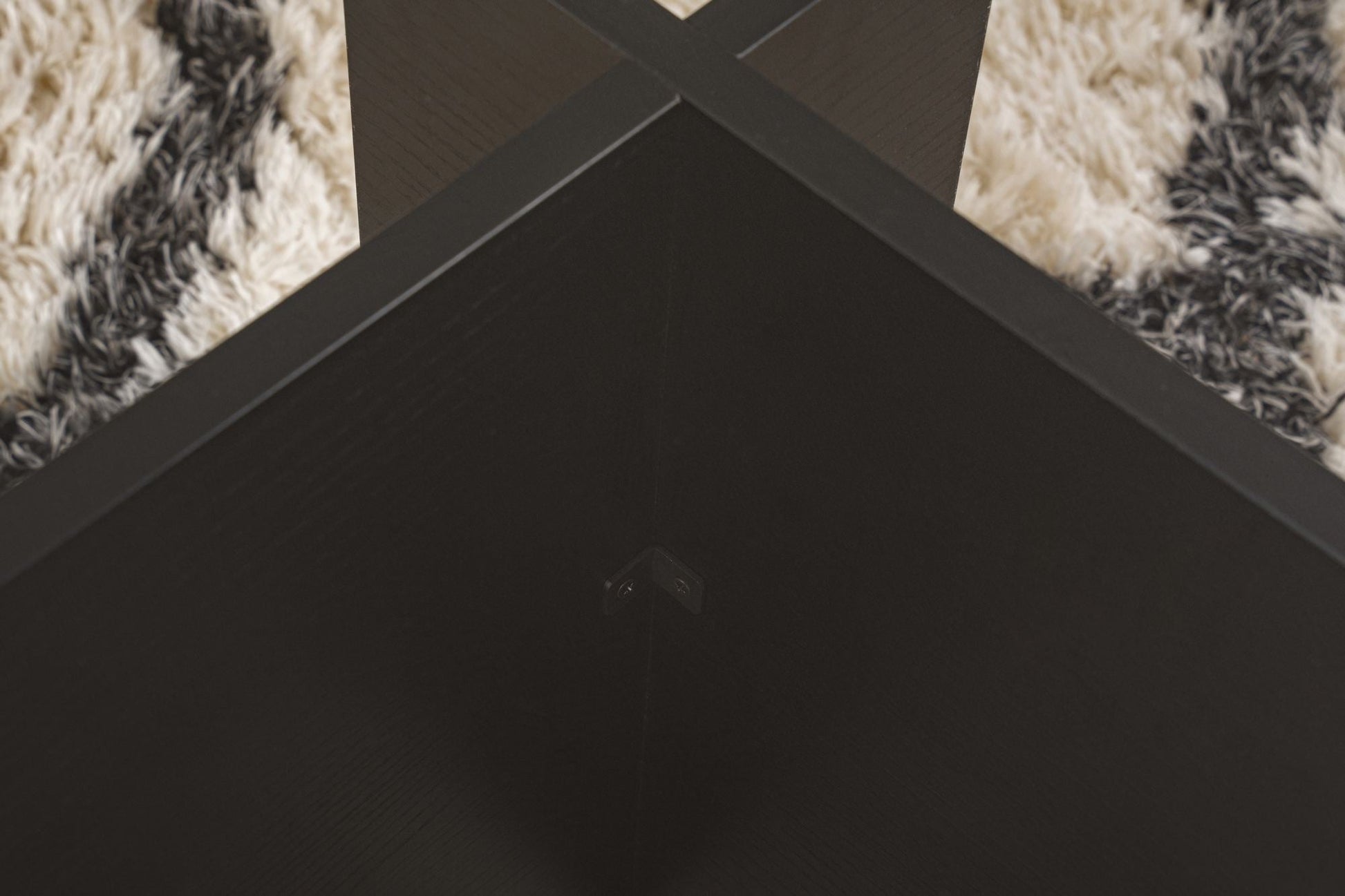 Mesa de Centro "Vetrino" – Vidro Temperado e Preto, 105x65x40 cm, Design Moderno - A minha loja