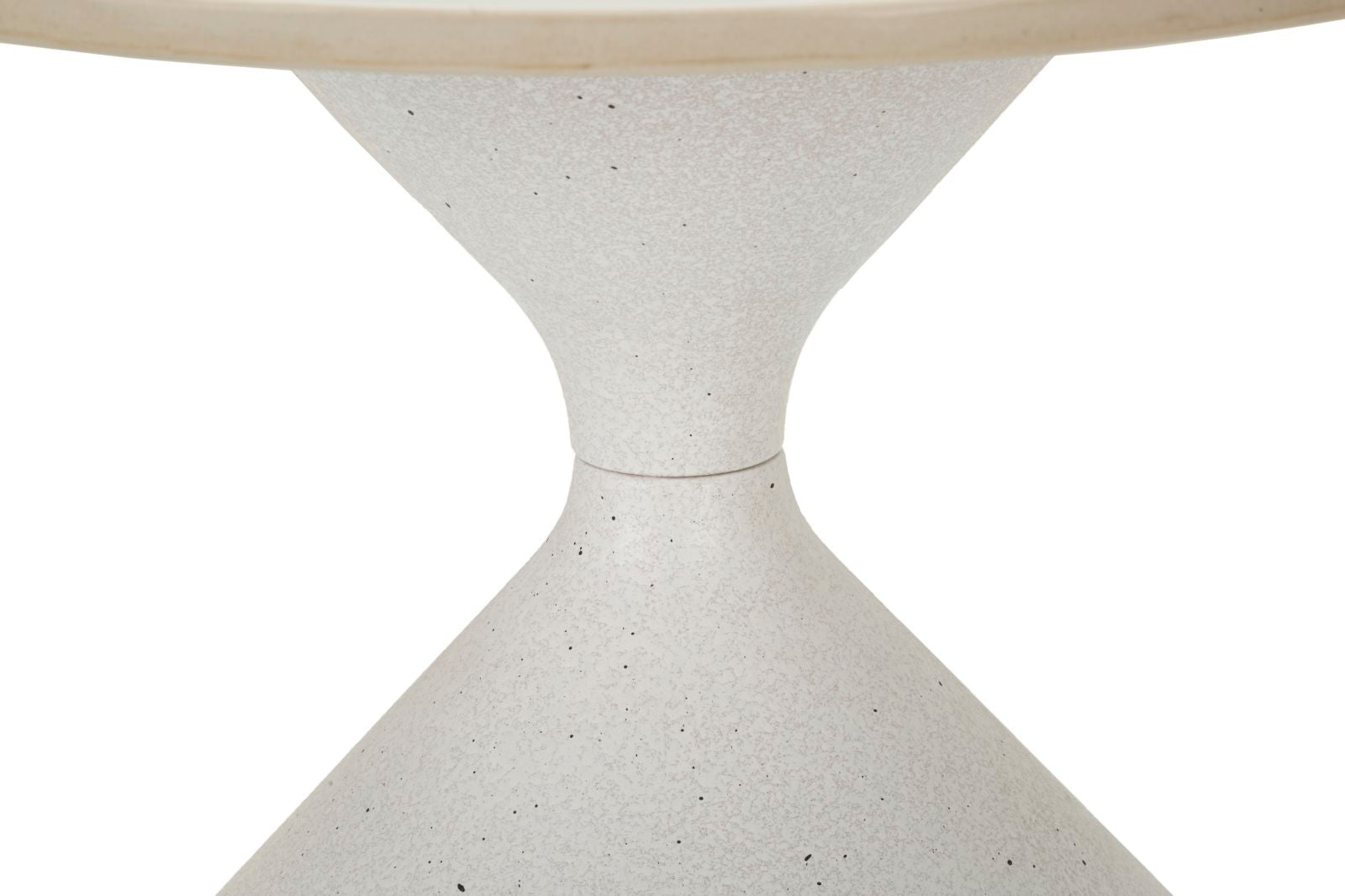 Mesa de Centro White - Base de Ferro e Topo Cerâmico Branco - Ø 42 cm x 40 cm - A minha loja