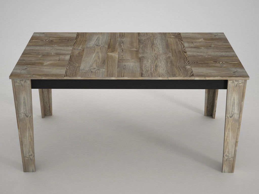 Mesa de Jantar "Costa" – 145x85x76.2 cm – Bege e Madeira – Design Rústico - A minha loja