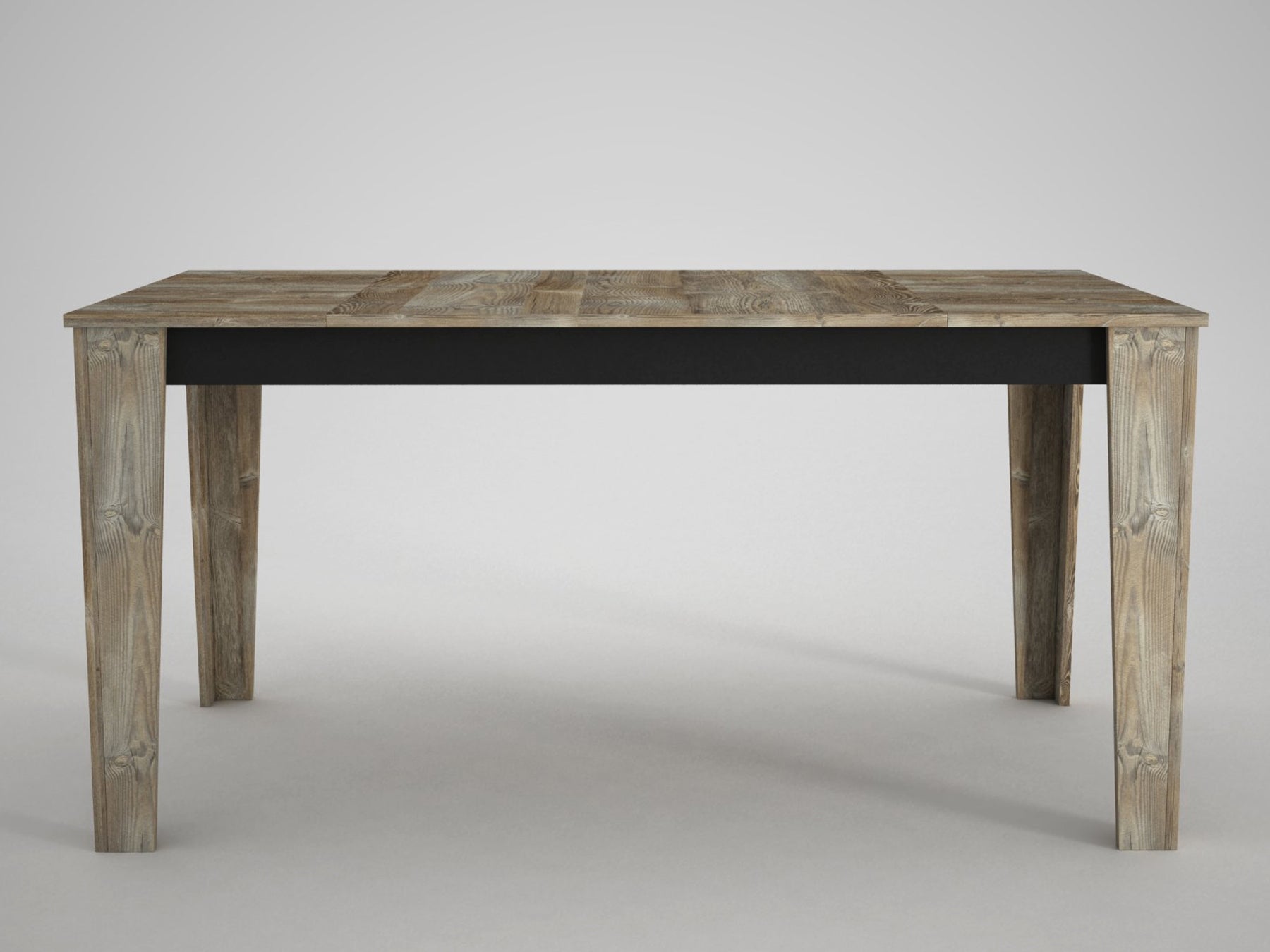 Mesa de Jantar "Costa" – 145x85x76.2 cm – Bege e Madeira – Design Rústico - A minha loja
