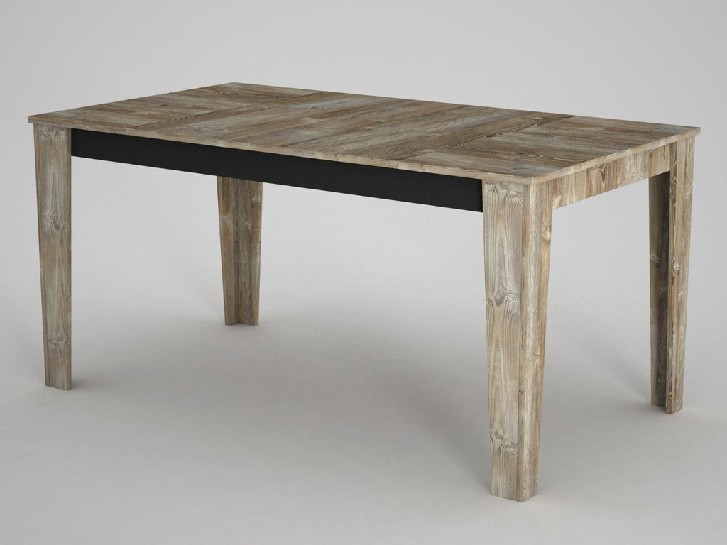 Mesa de Jantar "Costa" – 145x85x76.2 cm – Bege e Madeira – Design Rústico - A minha loja