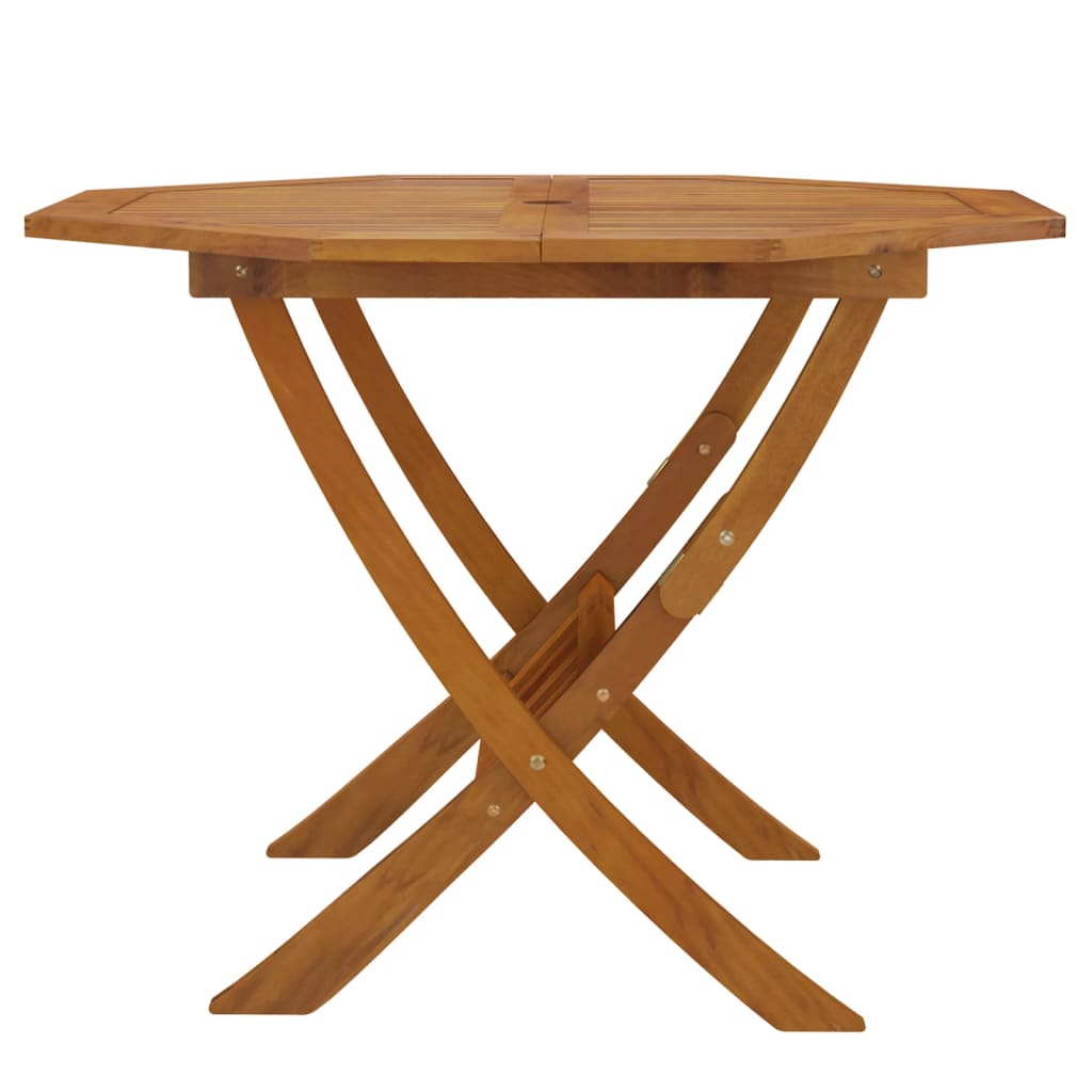 Mesa de jardim dobrável 90x75 cm madeira de acácia maciça - A minha loja