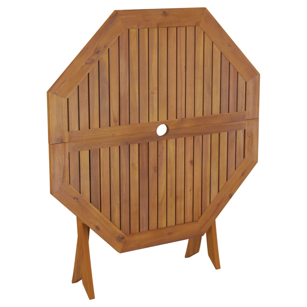 Mesa de jardim dobrável 90x75 cm madeira de acácia maciça - A minha loja