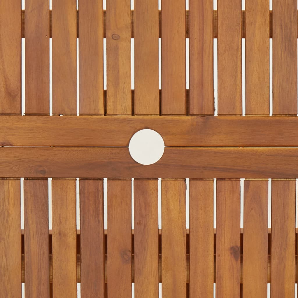 Mesa de jardim dobrável 90x75 cm madeira de acácia maciça - A minha loja