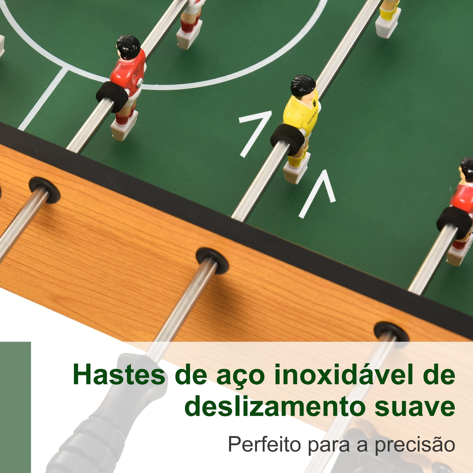 Mesa de Matraquilho Dobrável Matraquilho com 22 Jogadores e 2 Placares para Crianças e Adultos 98x42x62, cm Madeira e Preto - A minha loja