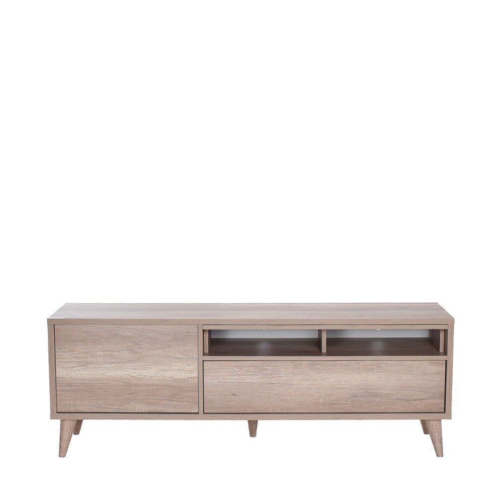 Móvel de TV "Cesar" – Nogueira Clara – 150 x 53 x 40 cm – Design Moderno - A minha loja