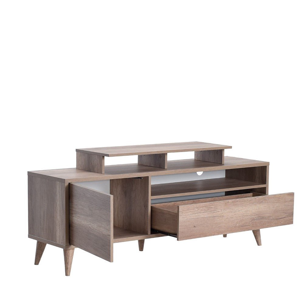Móvel de TV "Cesar" – Nogueira Clara – 150 x 53 x 40 cm – Design Moderno - A minha loja