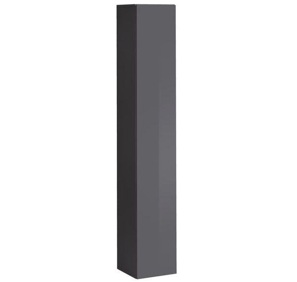 Armário Suspenso São João da Fresta – 30x180 cm – Cinzento com Porta Alto Brilho e Cantos Arredondados
