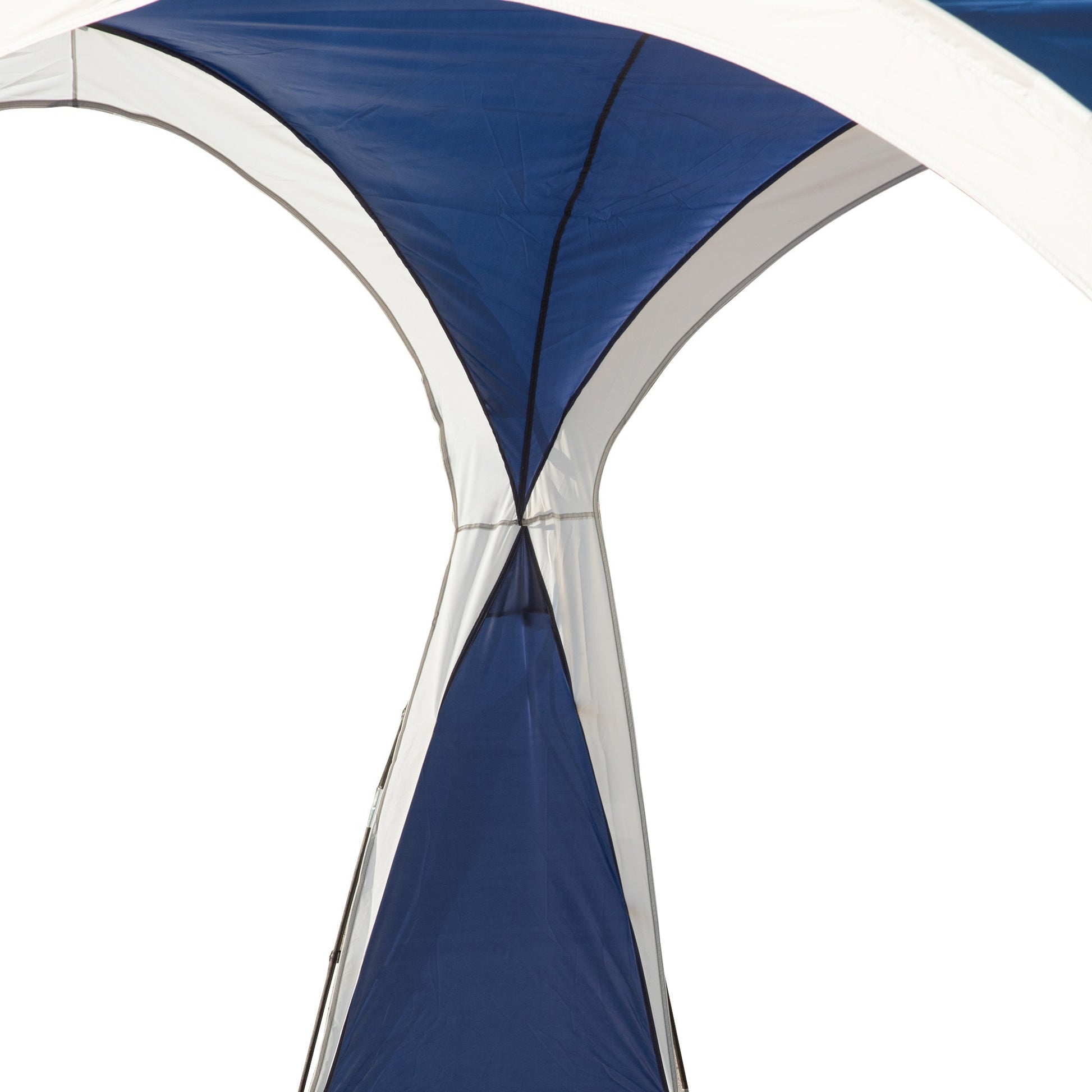Outsunny Abrigo de Campismo 3,5x3,5 m Toldo de Campismo Dobrável com Gancho Proteção UV e Bolsa de Transporte para Jardim Pátio Piquenique Azul e Cinza Claro - A minha loja