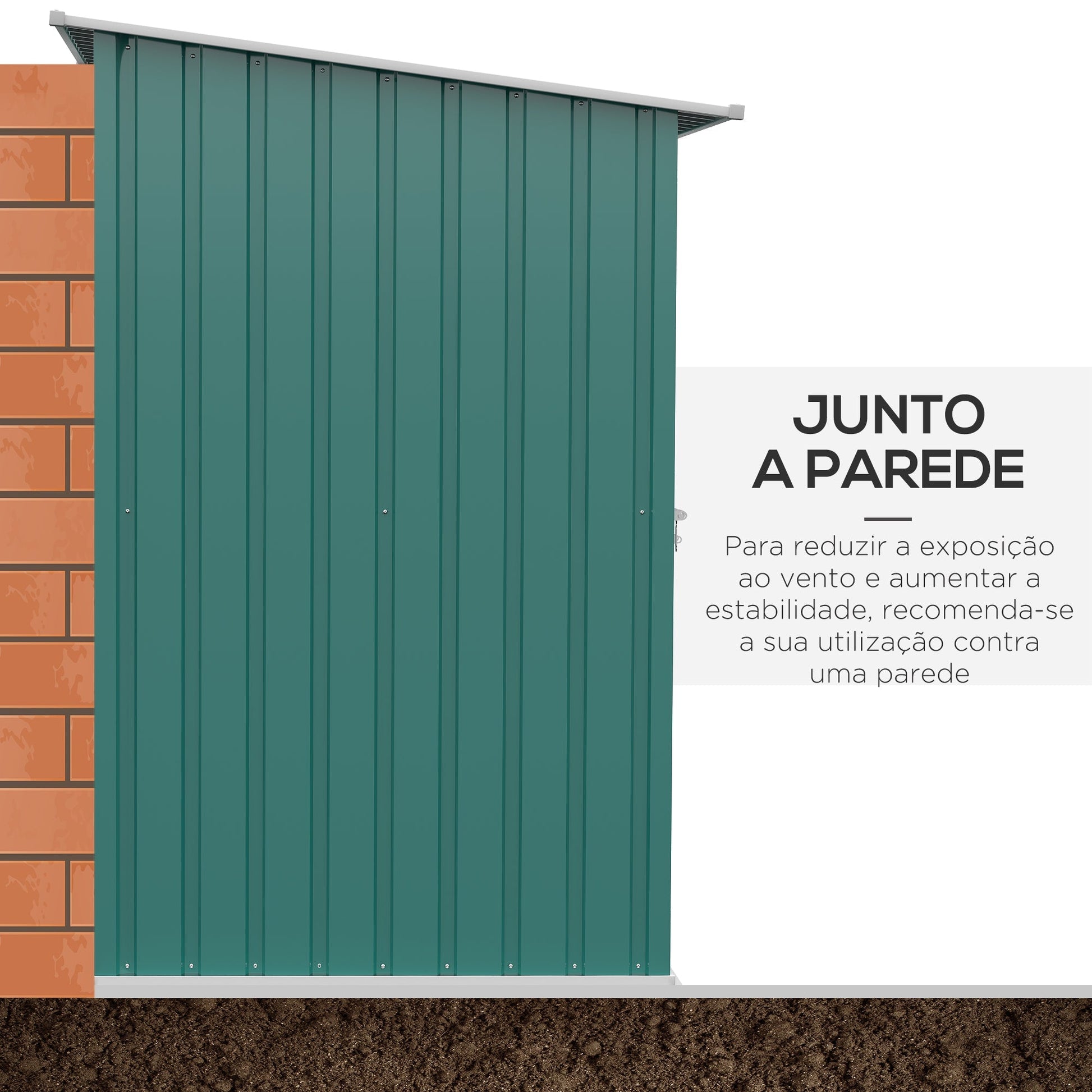 Outsunny Abrigo de Jardim 0,92 m² 100x103x160cm Abrigo Exterior de Aço Galvanizado com Porta Fechadura e Teto Inclinado para Armazenamento de Ferramentas Verde - A minha loja
