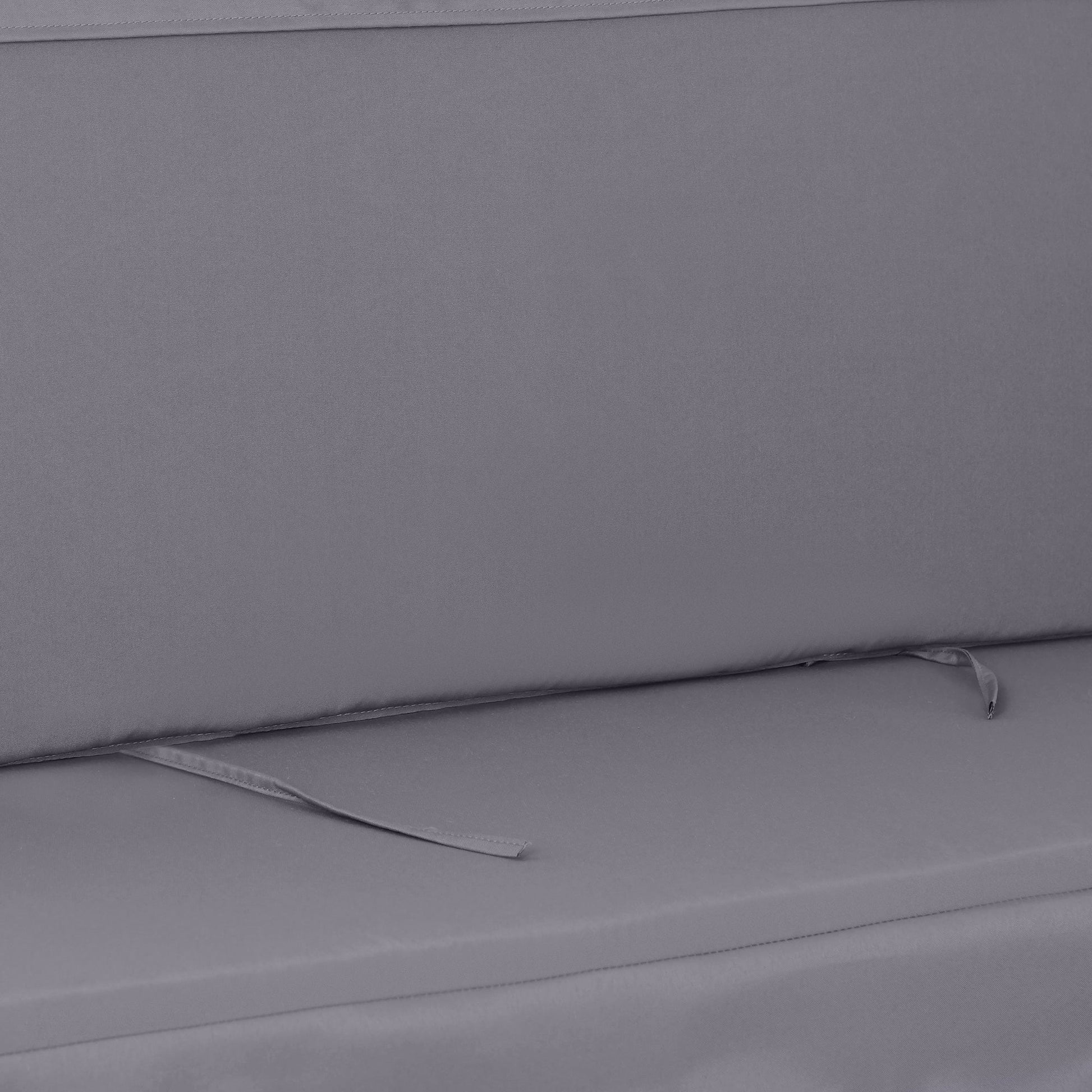 Outsunny Almofada para Baloiço de 2 Peças 130x45x5 cm Almofada para Baloiço de Assento e Encosto Acolchoado para Jardim Varanda Exterior Cinza - A minha loja