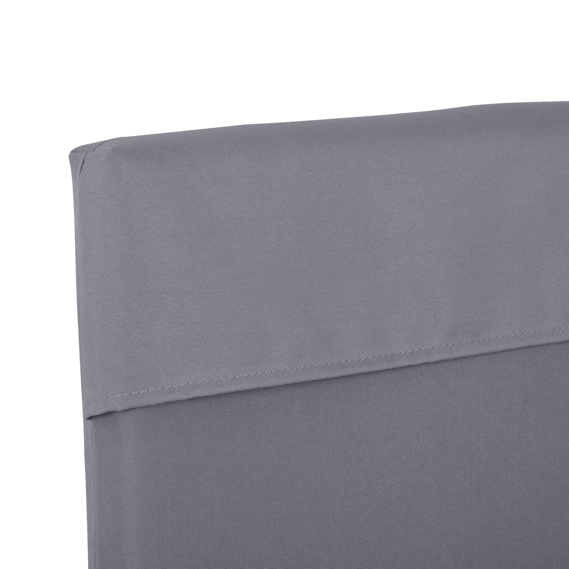 Outsunny Almofada para Baloiço de 2 Peças 130x45x5 cm Almofada para Baloiço de Assento e Encosto Acolchoado para Jardim Varanda Exterior Cinza - A minha loja
