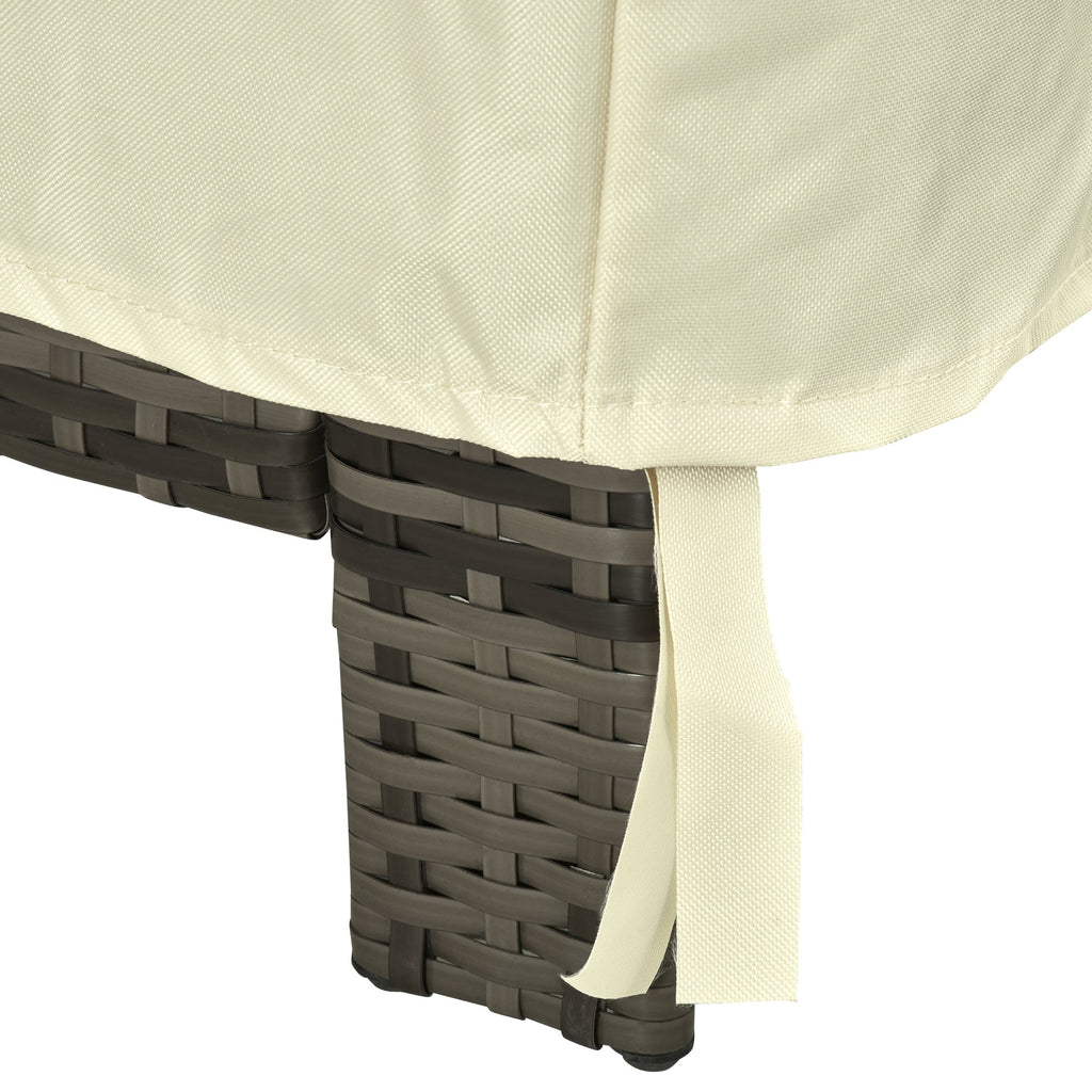 Outsunny Capa de Proteção para Cadeiras Cobertura de Móveis Proteção contra Chuva e Sol 68x87x77 cm 600D tecido Oxford - A minha loja