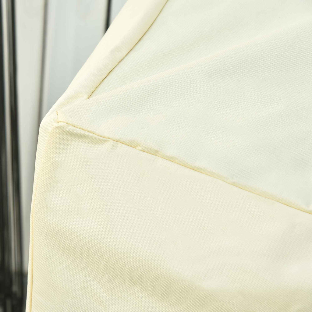 Outsunny Capa Protetora para Baloiço 2 Lugares Capa Protetora de Móveis Impermeável Exterior Jardim Proteção contra Chuva e Sol 140x84x56/94cm Creme - A minha loja
