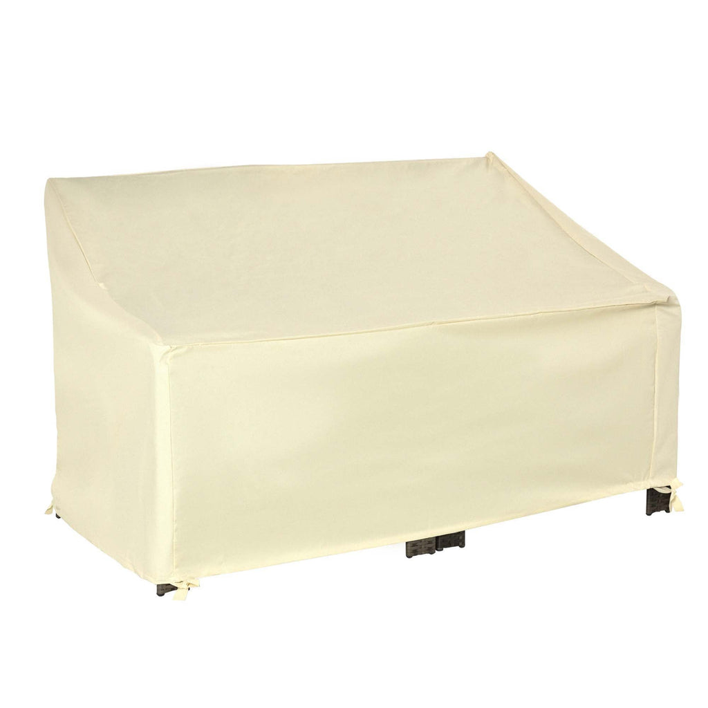 Outsunny Capa Protetora para Baloiço 2 Lugares Capa Protetora de Móveis Impermeável Exterior Jardim Proteção contra Chuva e Sol 140x84x56/94cm Creme - A minha loja