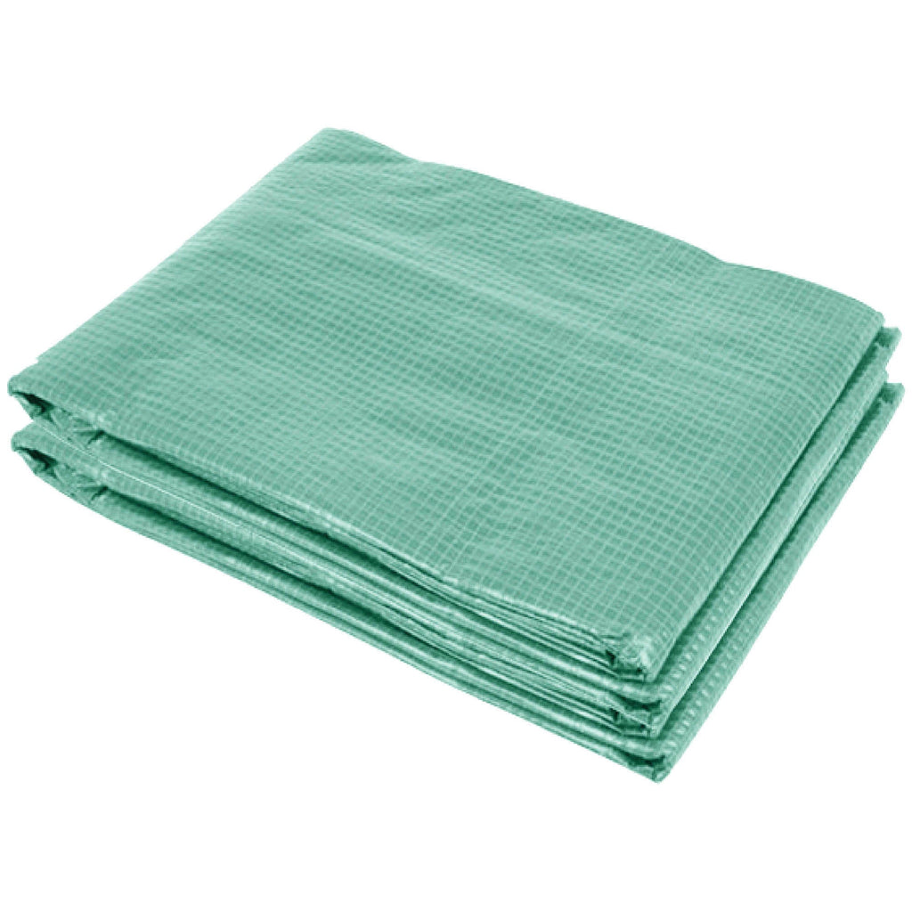 Outsunny Cobertura de Estufa com 6 Janelas e Porta para Jardim Anti - UV e Anti - envelhecimento PE 300x200x200 cm Verde - A minha loja