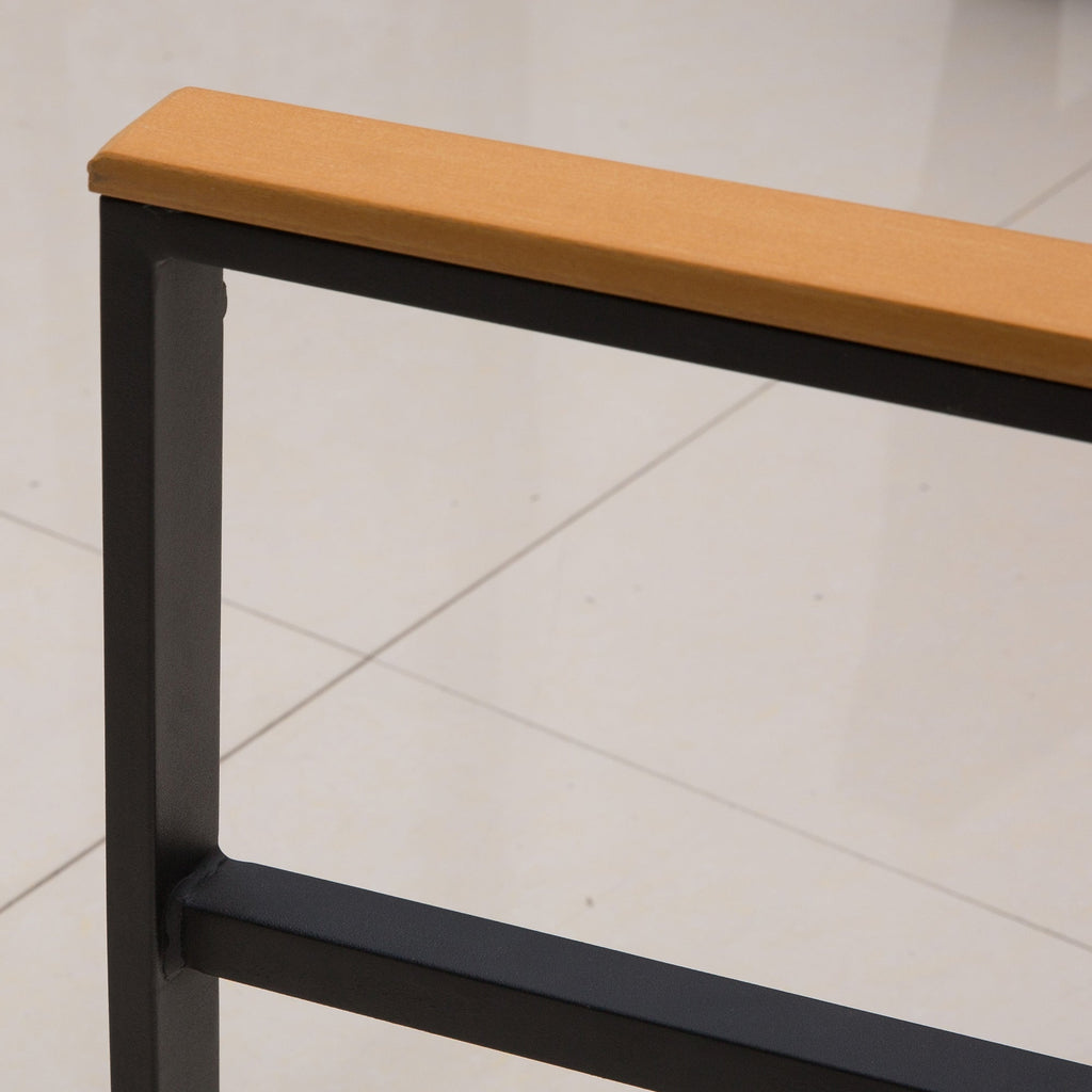 Outsunny Conjunto de Móveis de Vime e 4 Peças com Almofadas Acolchoadas 2 Poltronas 1 Sofá Duplo e Mesa de Centro com Vidro Temperado para Jardim Varanda Preto - A minha loja