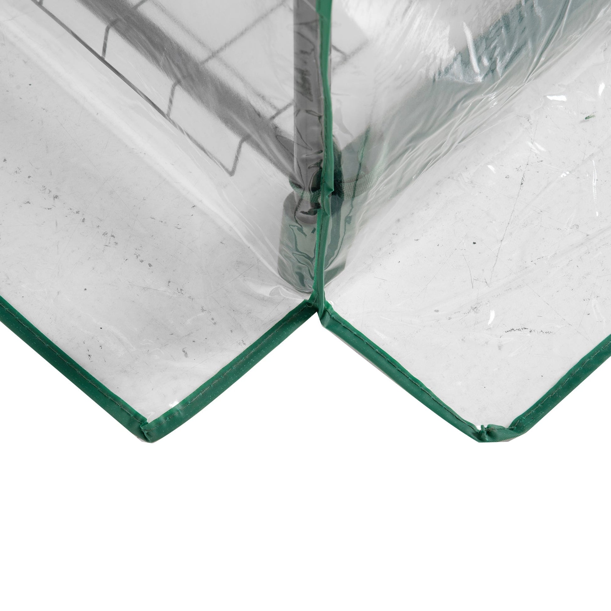 Outsunny Estufa de Jardim Vertical 69x49x193cm com 5 Prateleiras Estufa para Plantas e Cultivos com Cobertura Transparente e Verde de PVC e Aço Preto - A minha loja