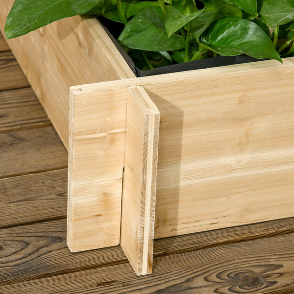 Floreira de 3 Níveis com Treliça Hortal Vertical com Tecido não Tecido para Cultivos de Verduras Flores Ervas 95x95x110 cm Madeira