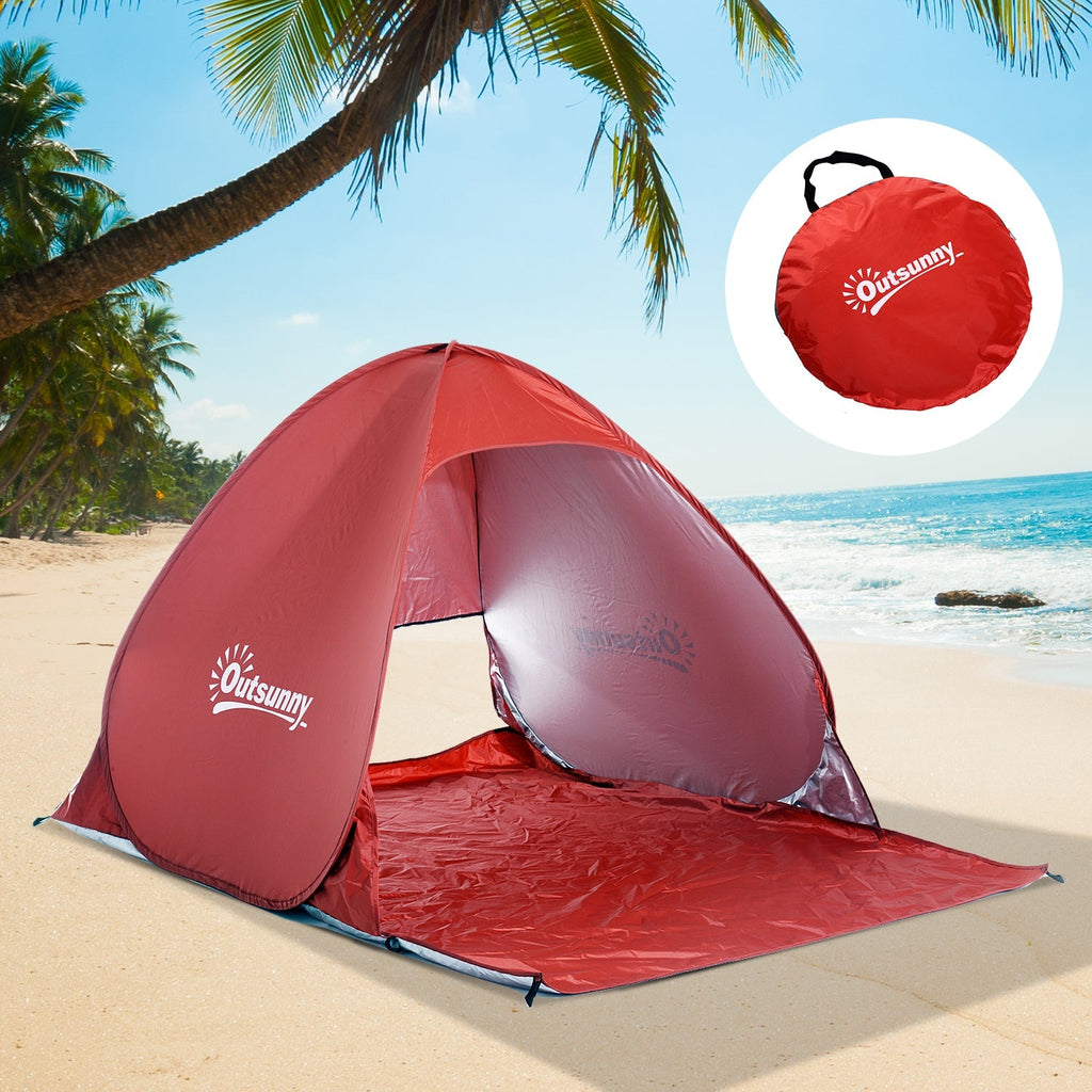 Outsunny Tenda Pop - up Instantâneo e Portátil com Janelas Protetoras para Piquenique, Praia e Camping com Proteção UV - A minha loja