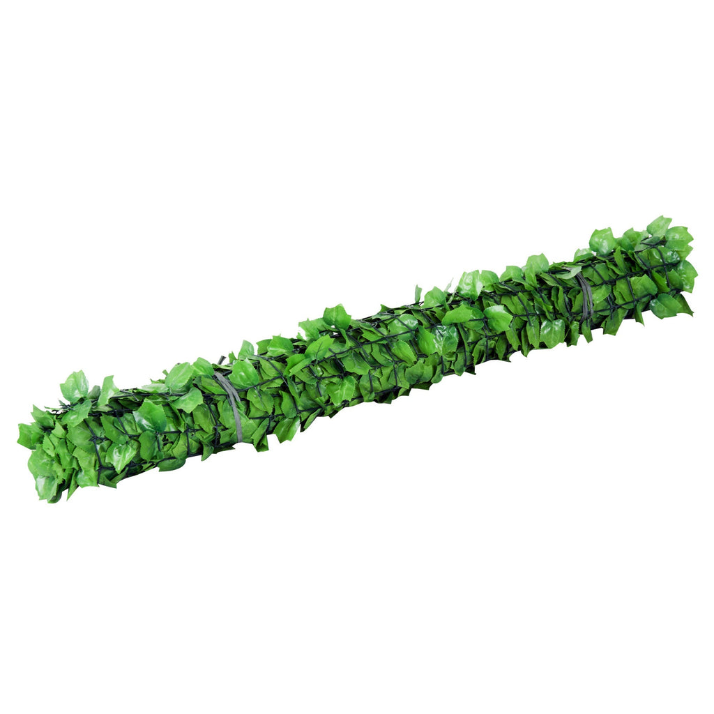 Outsunny Vedação Artificial em Rolo 3x1,5m Vedação de Privacidade para Balcão Jardim Exterior Planta Decorativa de Parede PE Verde - A minha loja