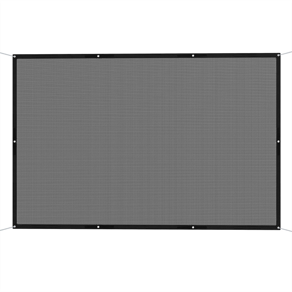 Outsunny Vela de Sombra Retangular 3x2 m Toldo Vela para Jardim Proteção Solar 65% Transpirável e Anticongelante para Pátio Terraço Varanda Preto - A minha loja