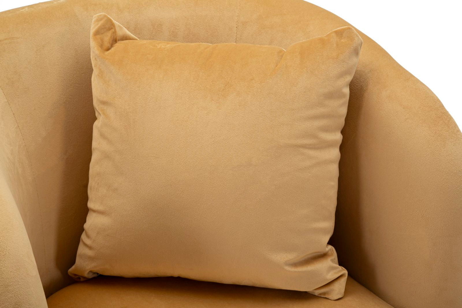 Poltrona Browy com Almofadas - Madeira e Couro Sintético Marrom com Pernas Pretas - 73 cm x 66 cm x 78 cm - A minha loja