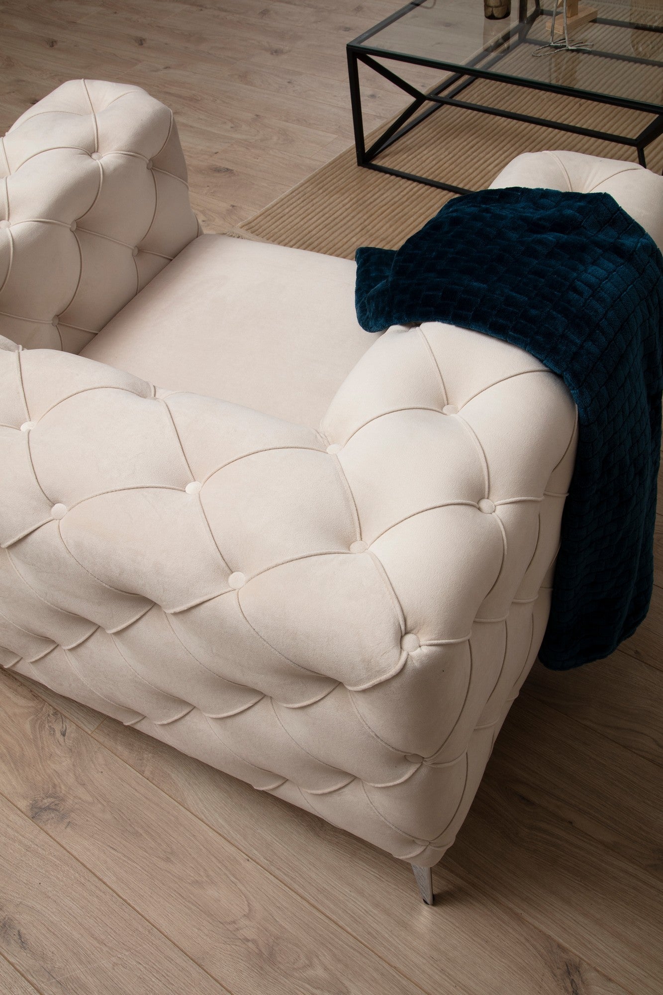 Poltrona "Como" – Design Moderno – Ecru - A minha loja