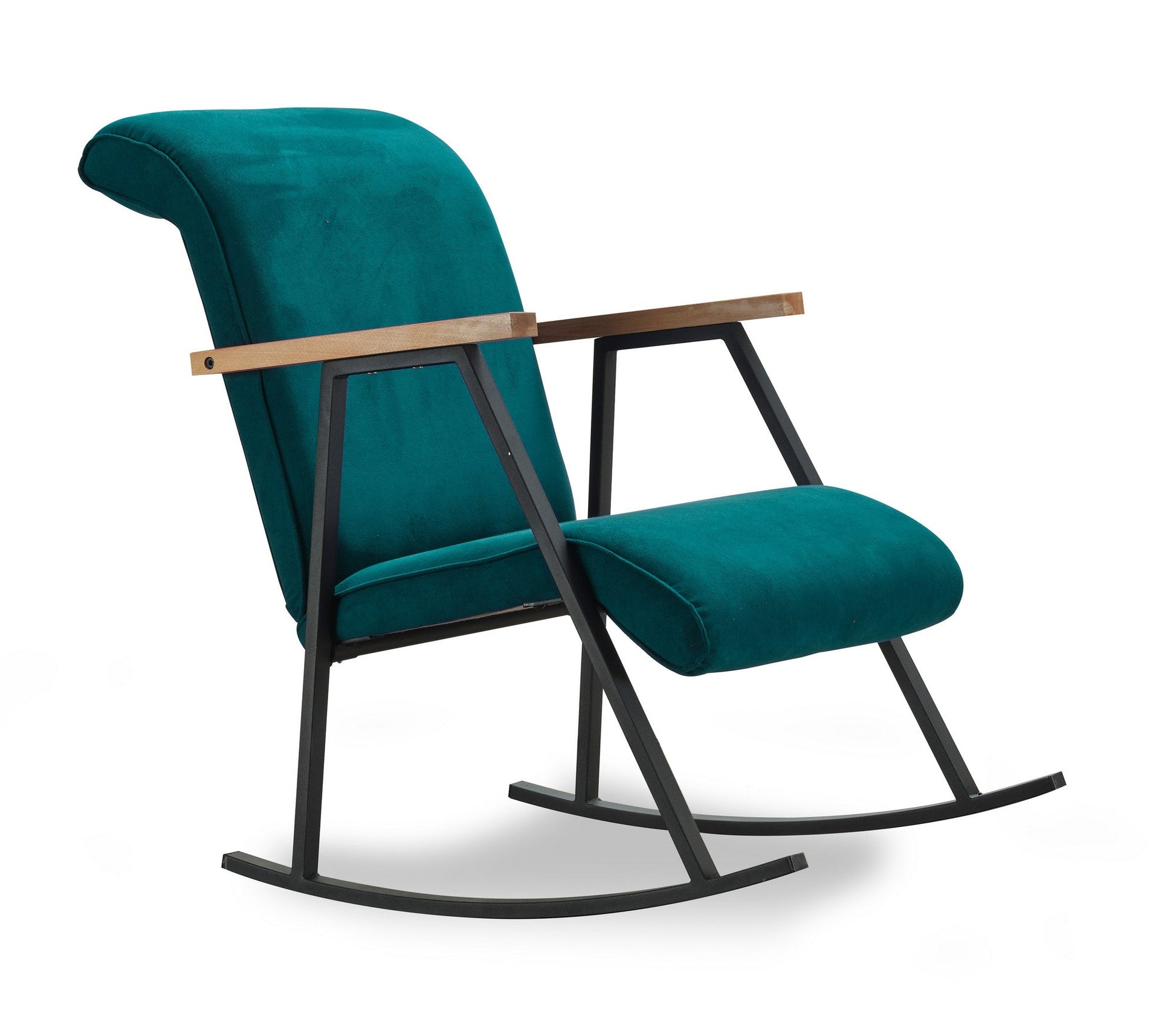 Poltrona de Baloiço "Yoka" – Azul Petróleo – Design Moderno - A minha loja