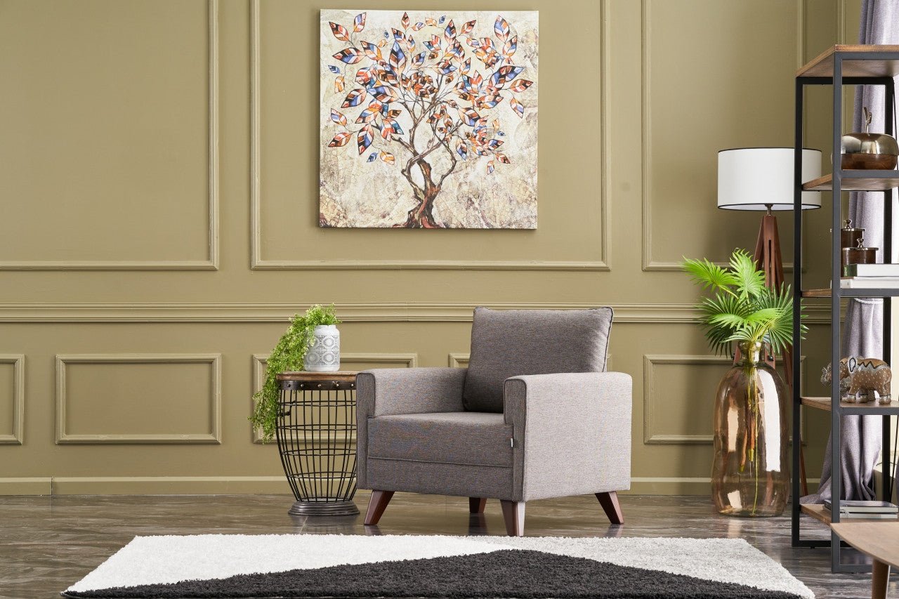 Poltrona de Descanso "Monaco" – Castanho - Design Moderno - A minha loja