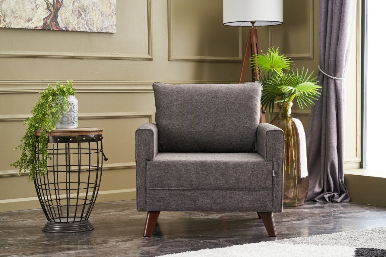 Poltrona de Descanso "Monaco" – Castanho - Design Moderno - A minha loja