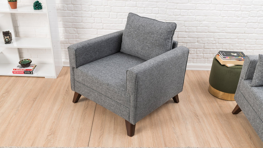 Poltrona de Descanso "Monaco" – Cinzento - Design Moderno - A minha loja