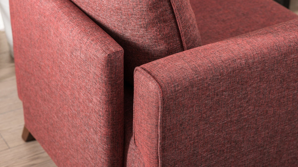 Poltrona de Descanso "Monaco" – Vermelho Tinto - Design Moderno - A minha loja